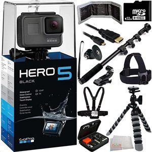 GoPro HERO5 Black 32GB  - Includes 32GB microSD Card - Lightly Used